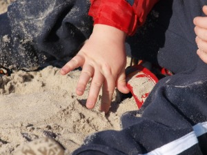 sifting sand