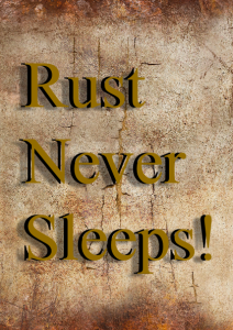 poster, rust never sleeps